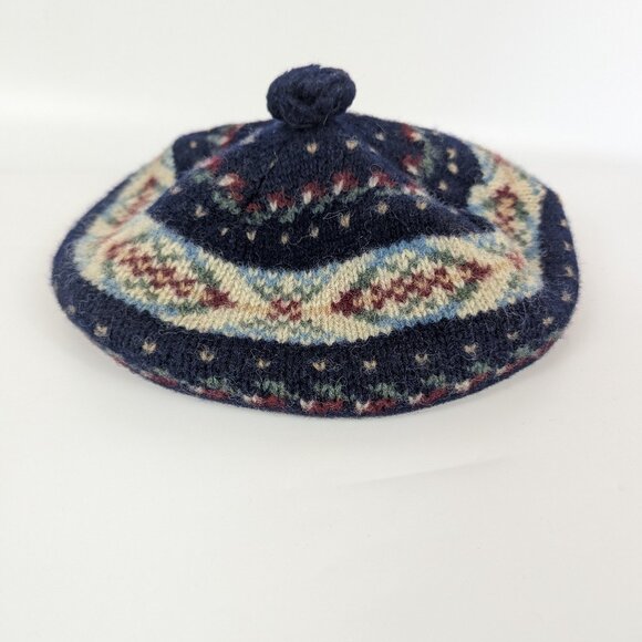 Vintage Hansen Pure Wool Knit Pom Pom Beanie Unisex OSFM - Picture 1 of 6